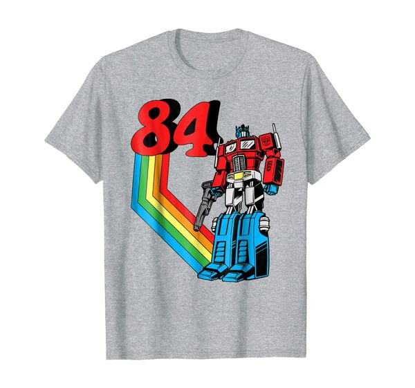 

transformers optimus prime 84 retro t-shirt, White;black