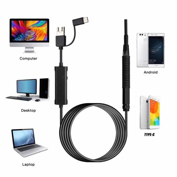 

3.9mm/5.5mm otg earscope 3in1 usb ear pick ip cameras