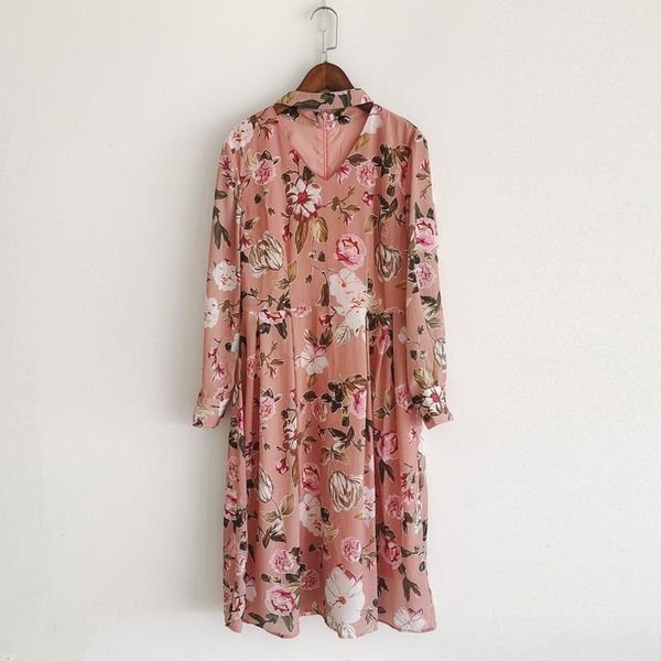 

casual dresses 2021 spring autumn women design young lady prairie chic flower printed holiday dress, Black;gray