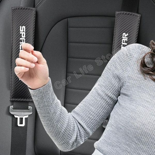 

safety belts & accessories car seatbelt cushion cover shoulders pads for mitsubishi space star seat belt covers interior