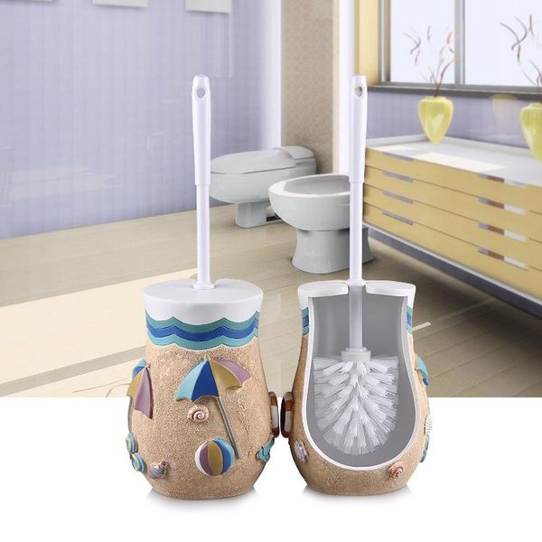

bath accessory set european dinner home toilet brush with a base tub