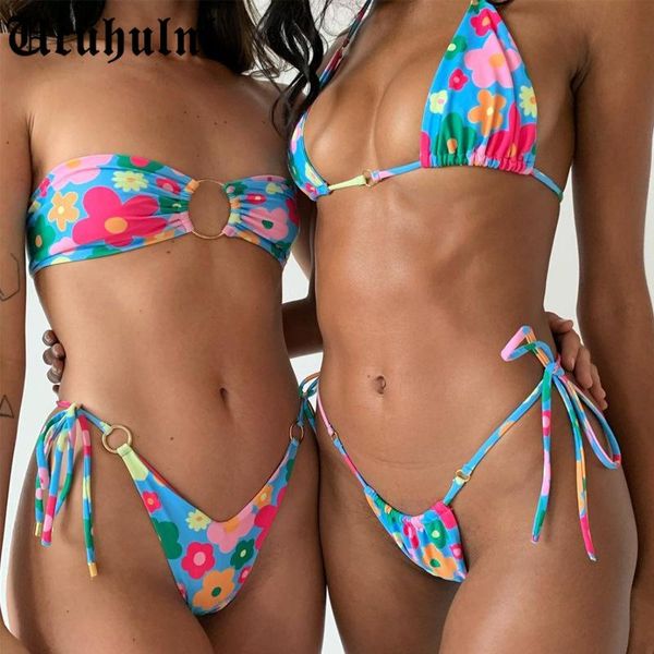 

women's swimwear 2021 bikini women swimsuit thong adjust bathing suit, White;black