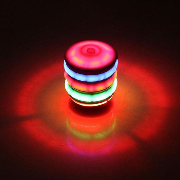 

party masks spinning colorful flash led light laser music gyroscope children's wood luminous gyro classic toys kids christmas gift
