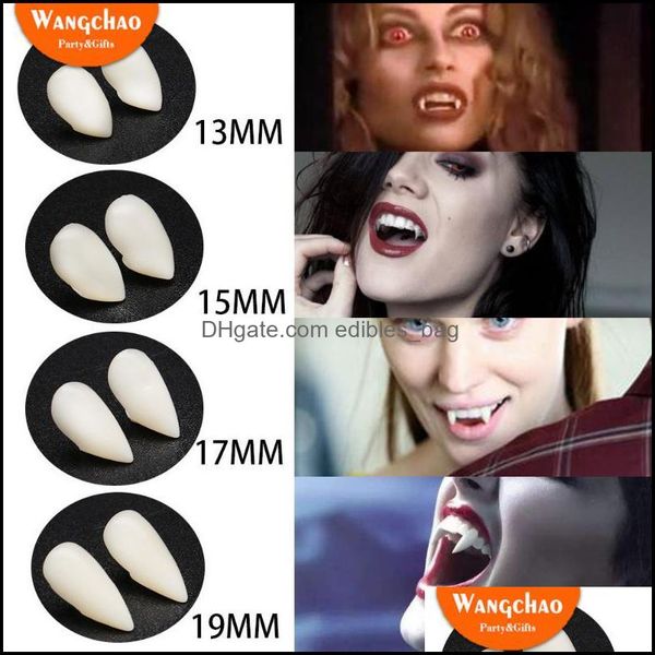 

event festive supplies home & garden party decoration halloween vampire teeth fangs costume kids toys plastic fake with glue tweezers drop d