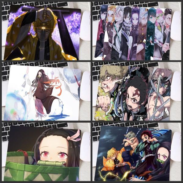

mouse pads & wrist rests xgz kimetsu no yaiba anime deskpad game mousepad gaming speed keyboard small mat lappc notebook desk