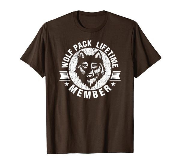 

Lifetime Wolf Pack Member Howling Distressed Graphic T-Shirt, Mainly pictures