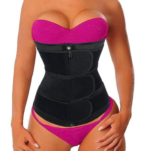 

corset slimming belt body shaper waist cincher xs neoprene sauna sweat shapewear abdominal fitness long torso trainer women's shapers, Black;white