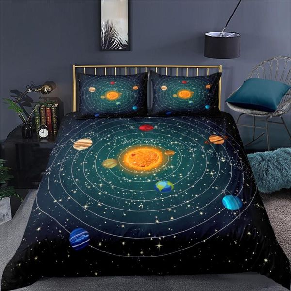 

bedding sets 3d space universe set cartoon duvet cover comforter custom kdis baby bedclothes black and purple bed
