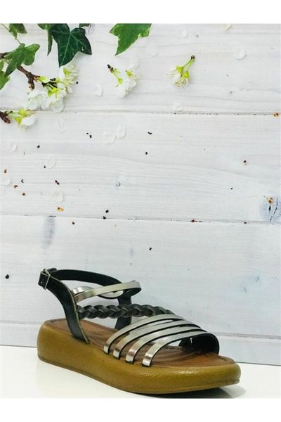 

sandals r10014 leather women, Black