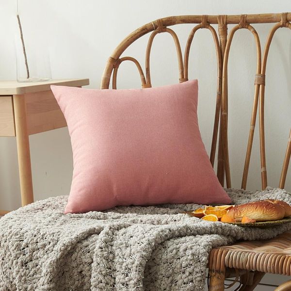 

pillow case cushion cover home office study living room decoration plain solid
