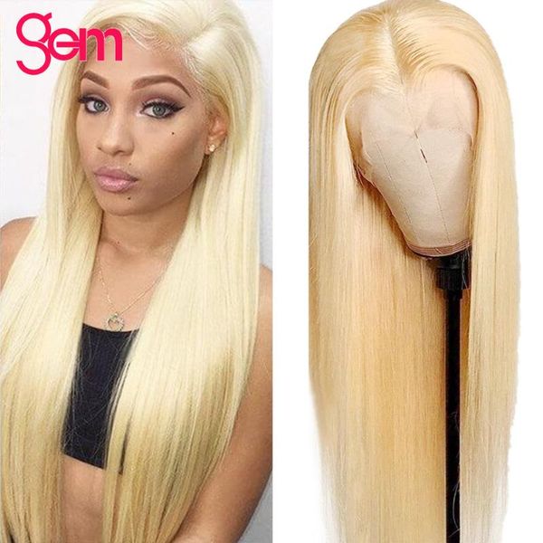 

inch bone straight human hair wigs 613 lace front brazilian transparent 13x6 hd frontal, Black;brown