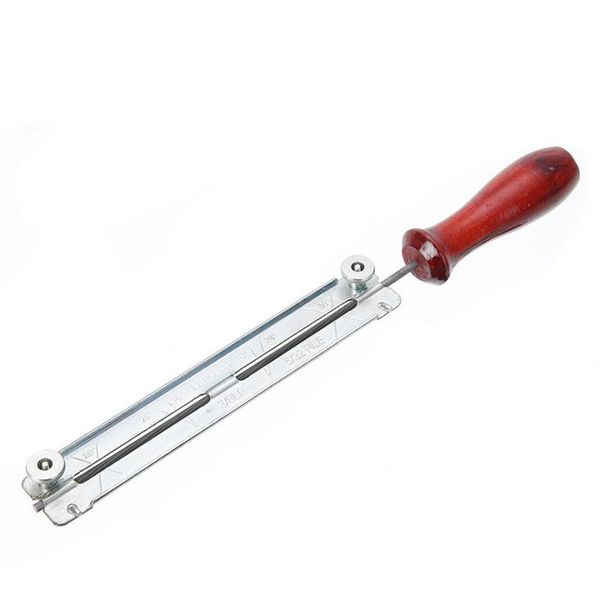 

pcs chainsaw saw chain file filing sharpening with wooden holder 4.0/4.8/5.5mm craft tools
