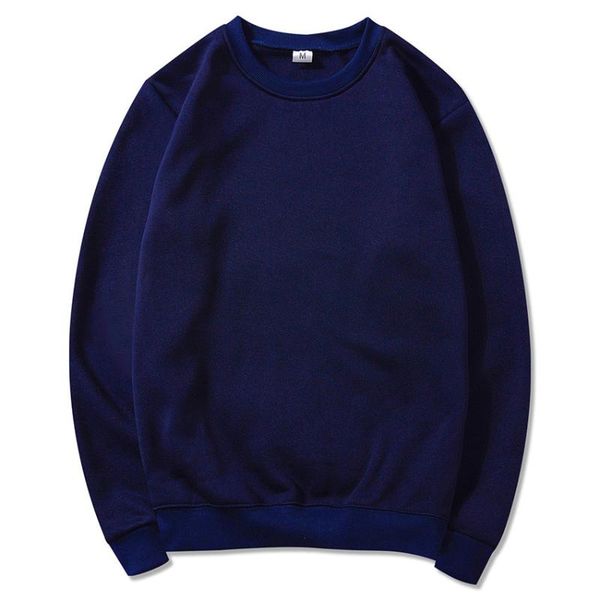 

men's hoodies & sweatshirts pullover solid color o-neck sweatshirt fashionable simple hoodie asian size s-xxxl, Black
