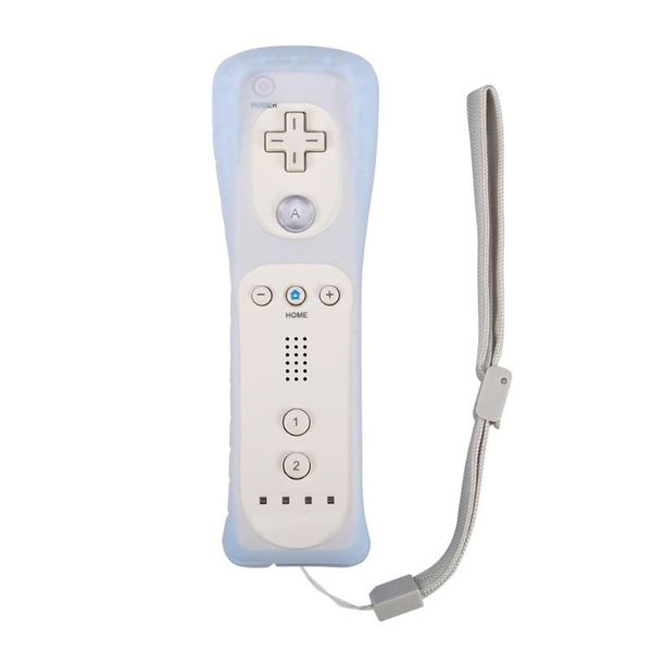 

wireless remote controller for wii built-in motion plus gamepad with silicone case sensor 2021 game controllers & joysticks