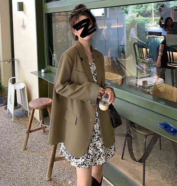 

women's jackets [hu chuliang tokyo time]casual coat women's spring and autumn 2022 thin small suit, Black;brown