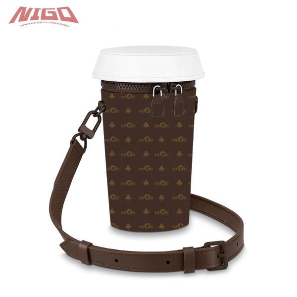 

women's wool & blends nigo ms 21ss m80812 coffee cup handbag bag bags #nigo8182, Black