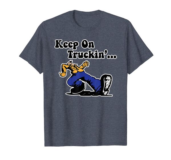 

good vibes vintage keep on truckin' 1970's t shirt, White;black