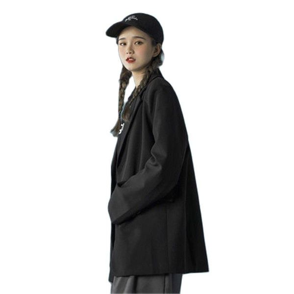 

women's suits & blazers fashion blazer women spring summer thin suit jackets 2021 black casual f1011, White;black