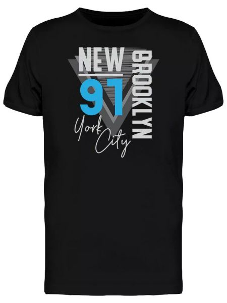 

New York Brooklyn Blue 91 Men's Tee -Image by Shutterstock, White;black