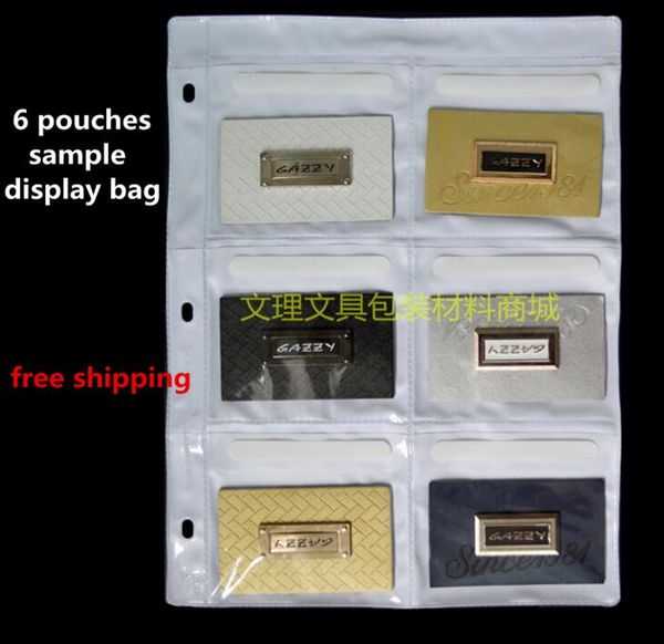 

business card files 6 pouches samples bag,a4 multi sample, display bag, a4 plastic