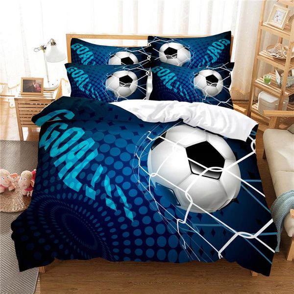 

bedding sets 3d football set  duvet cover bed cotton bedroom