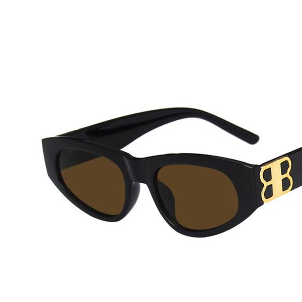 

outdoor eyewear unique design high-quality square ins double b retro sunglasses female personality trend glasses fashion