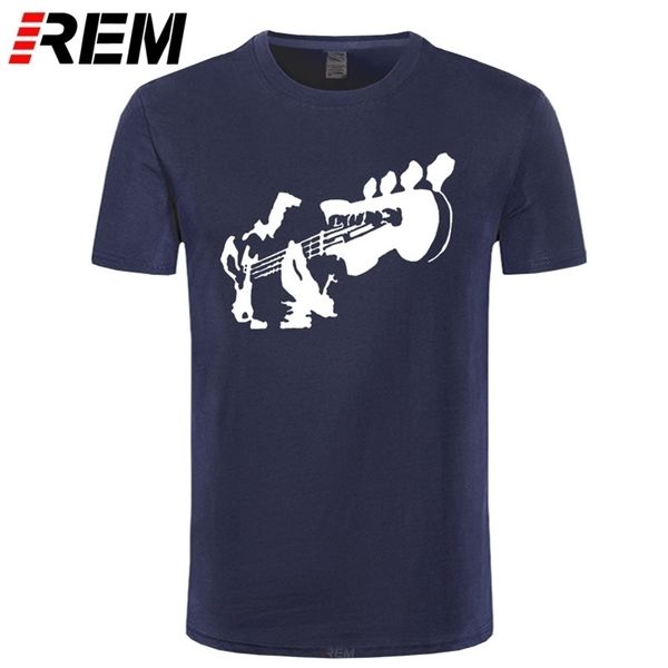 

rem mens bass guitar bass player hand bass music t shirt cotton novelty 210324, White;black