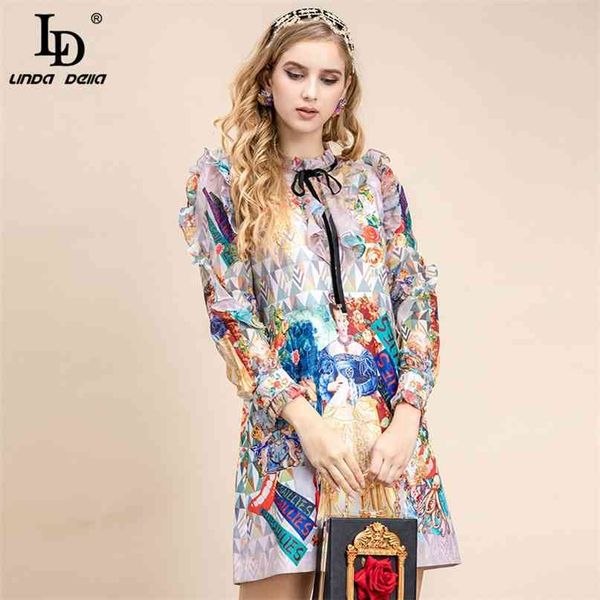 

fashion designer summer vintage mini dress women's long sleeve luxury mesh patchwork floral jacquard short 210522, Black;gray