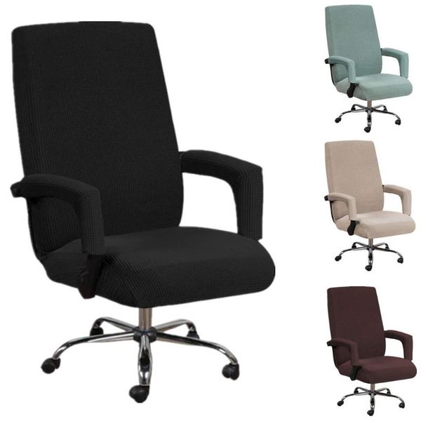 

thickened office stretch spandex chair covers anti-dirty computer seat cover removable slipcovers with armrest