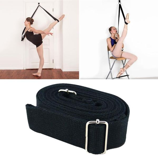 

upper leg yoga strap tension band stretch belt cotton multi-function rope for pilates basic resistance bands