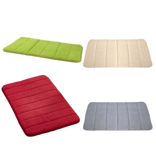

bath mats 40*60cm mat bathroom carpet rug water absorption memory foam non slip kitchen bedroom door floor