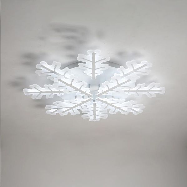 

ceiling lights snowflake light modern led white lamp for bedroom loft nordic flush unique design in kids/baby's/girls room