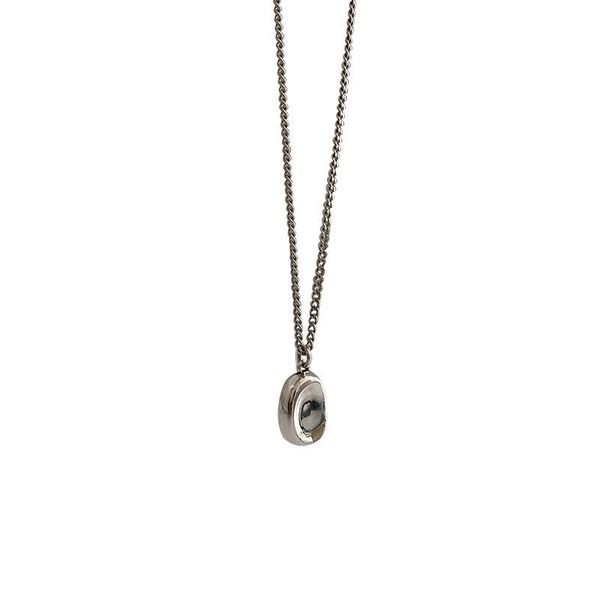 

chains korean fashion necklace vintage pendant clothing accessories metal jewelry for women personalized gift temperament collier femme, Silver
