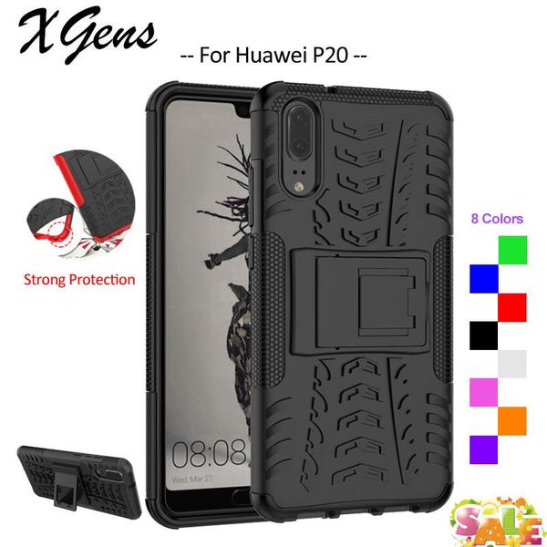 

cell phone pouches for cover huawei p20 case tpu & pc holder armor bumper housings protective 5.8''