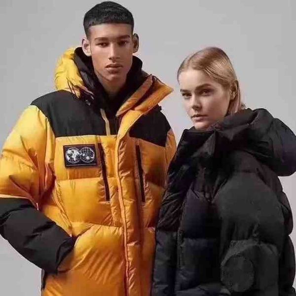 

fashion mens ets parka women classic casual down coats men outdoor thick warm winter et coat outwear black yellow coupl clothing