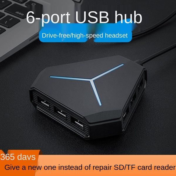 

hubs usb splitter converter multi interface hub high speed one to six extender card reader sound
