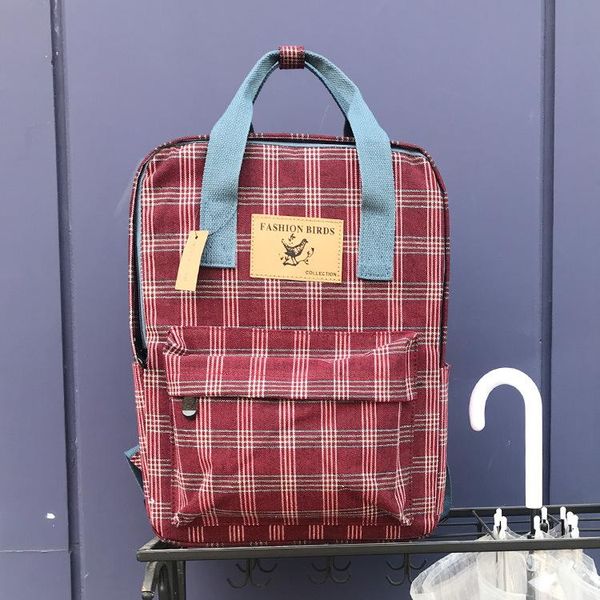 

backpack women fashion shoulder bag solid color school for teenage girl children backpacks travel bookbag