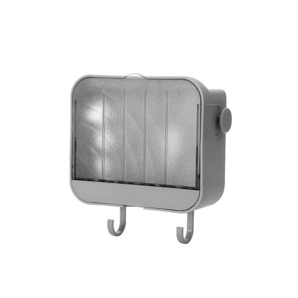 

soap dishes accessories double hooks dustproof vertical home bathroom nail with lid holder rack draining case storage wall mounted