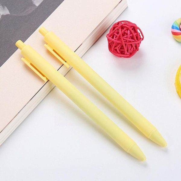 Jel Pens 1pcs Basit Tasarım Makarna Renk Öğrenci Kalem Ofis Kırtasiye Öğrenme Z8W9