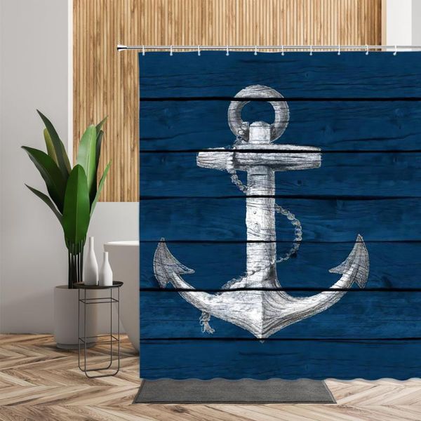 

shower curtains wooden printed curtain bathroom decor anchor deer angle tower wood pattern waterproof bath cloth living room set