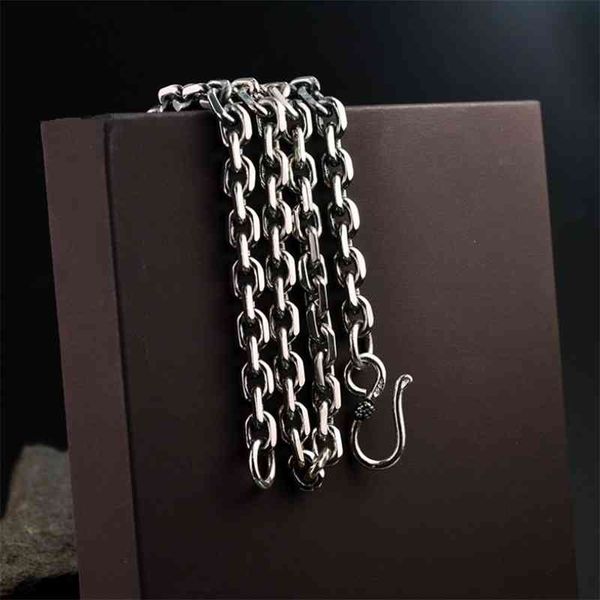 

real s925 pure silver clasic round for men male 925 sterling necklace women thai silver chain