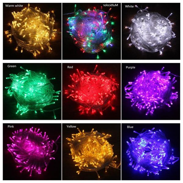 

50m/400 100m/600 led fairy string light outdoor waterproof ac220v holiday garland for xmas christmas wedding party strings