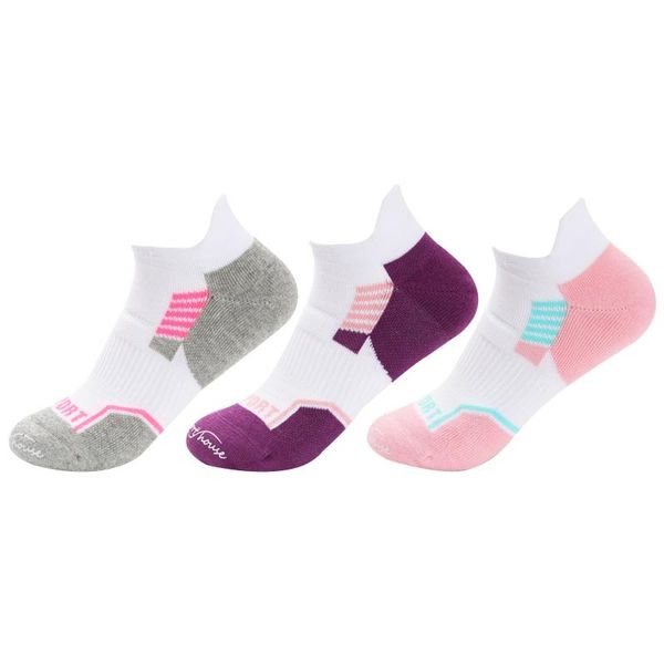 

3pairs multifunction non-slip breathable women sport ankle socks initial alphabet letter running accessories size s(35-39 sports, Black
