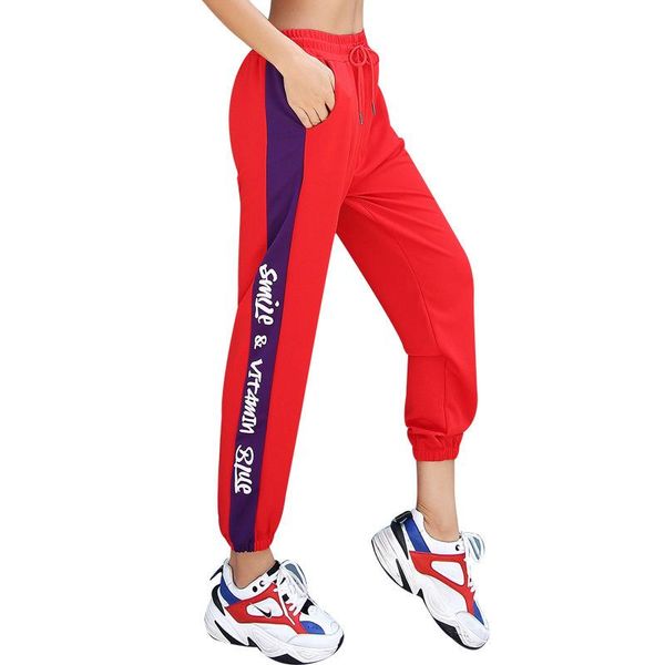 

women's pants & capris 2021 fitness slacks quick-drying breathable running casual lady, Black;white