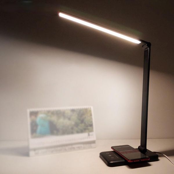 

table lamps led desk usb eye-protection lamp 5 dimable level touch night light for bedroom bedside reading lampara escritorio