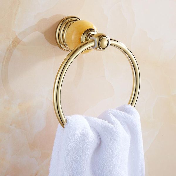 

european bathroom accessories brass towel ring wall mount bath holder & copper rings