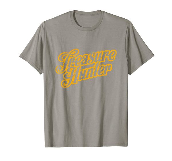 

original treasure hunter t-shirt gift tee coin collector, White;black