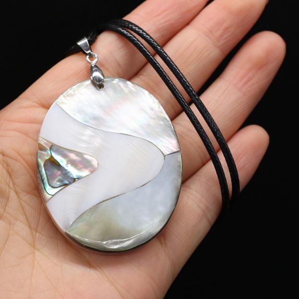 

pendant necklaces -selling fashion natural shell necklace high-quality exquisite jewelry chain length 55+5cm size 40x55mm, Silver
