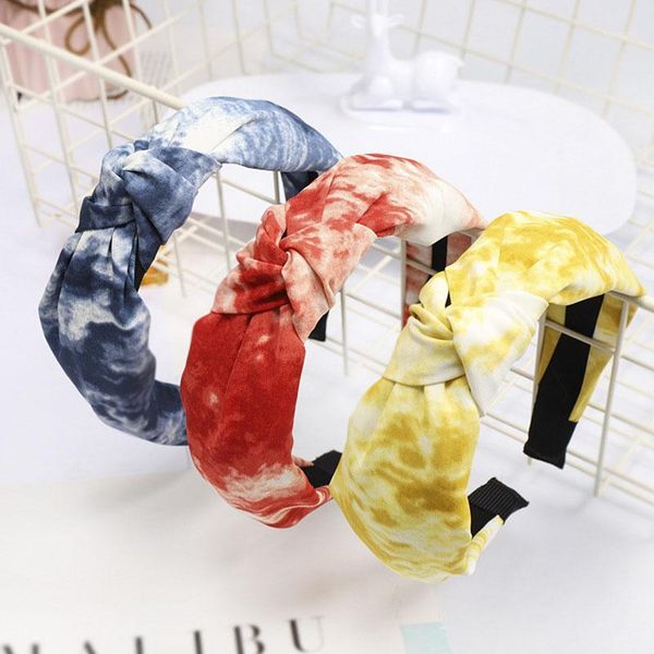 

bohemian vintage tie dye knot headband hairband hair accessories jewlry1