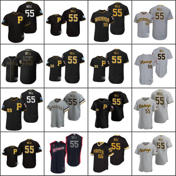 

pittsburgh pirates men 55 josh bell womenyouth jerseys, Black;red